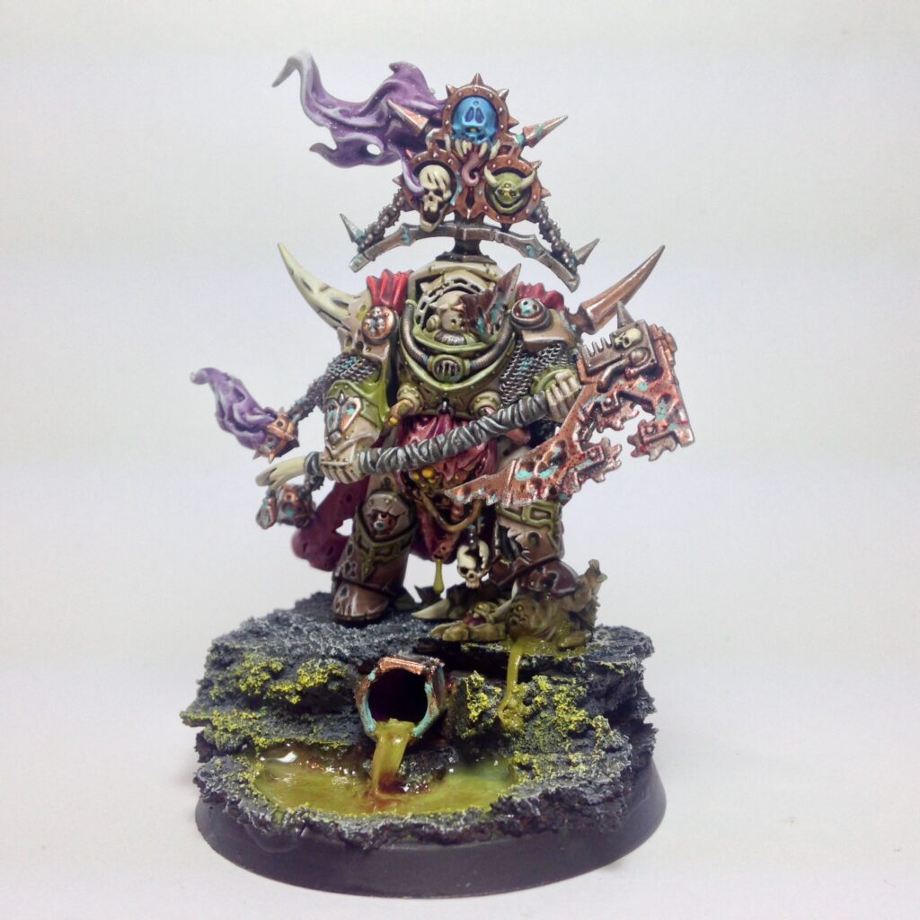 Lord of Contagion miniature on a custom base